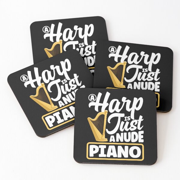 Item preview, Harp Player Harpist Just A Nude Piano designed and sold by ShopTheStyle.