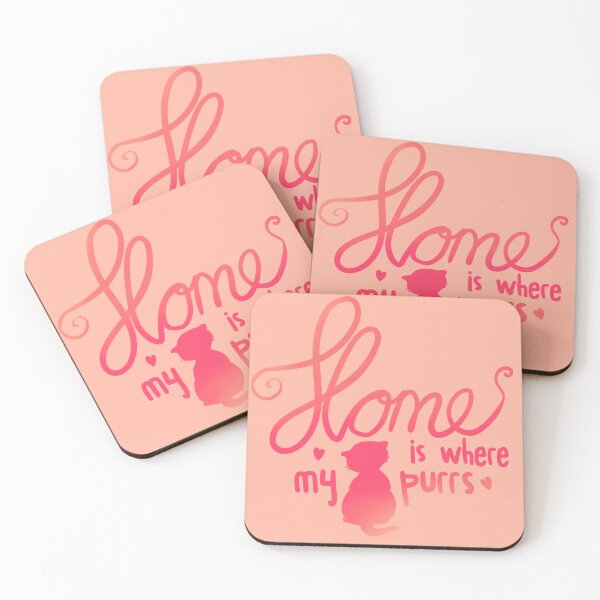 Item preview, Home is where my cat purrs designed and sold by moonlitdoodl.