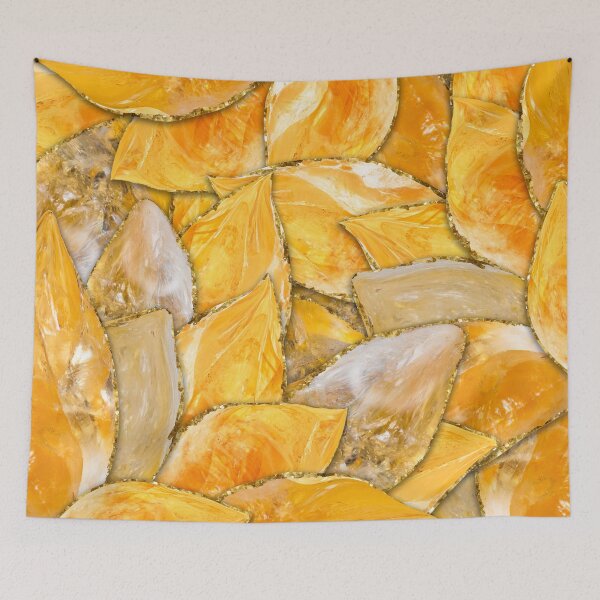 Item preview, Citrine flower petals designed and sold by k9printart.