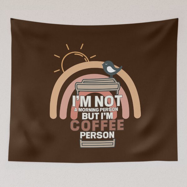 Item preview, I am Coffee Person coffee with rainbow inside designed and sold by onzpacesdesign.