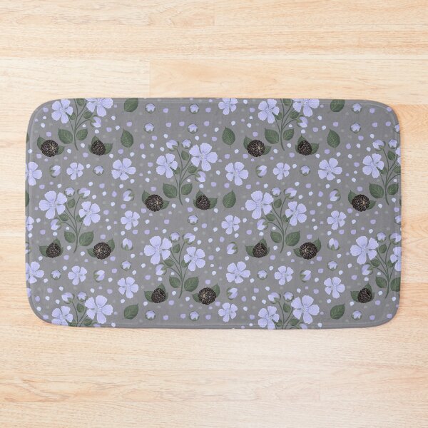 Item preview, Blackberry seamless pattern with grey background designed and sold by OM-lova.