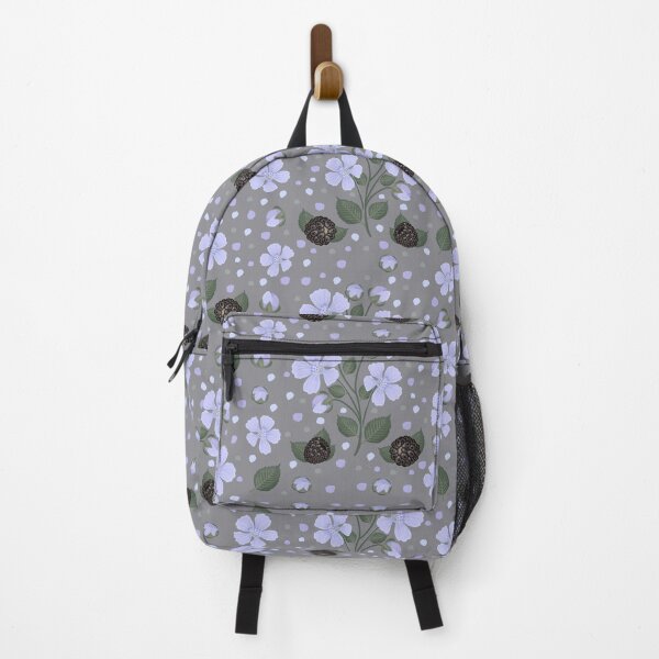 Item preview, Blackberry seamless pattern with grey background designed and sold by OM-lova.
