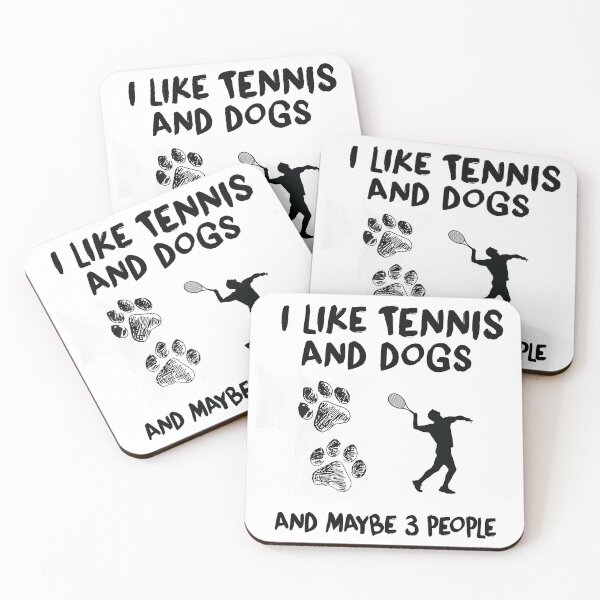 Item preview, Me gusta el tenis y los perros, los tenistas, el deporte del tenis designed and sold by Aerial Addicts.