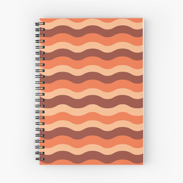 Item preview, Retro 70s  waves pattern in orange, brown and beige designed and sold by Yasminepatterns .