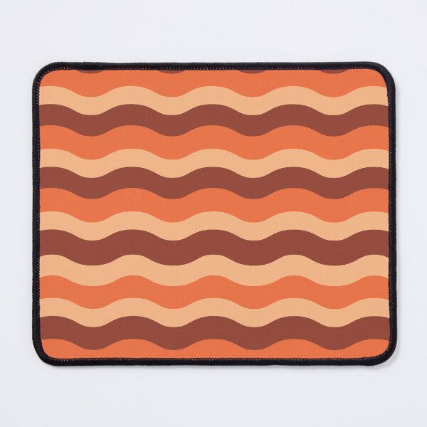 Item preview, Retro 70s  waves pattern in orange, brown and beige designed and sold by Yasminepatterns .