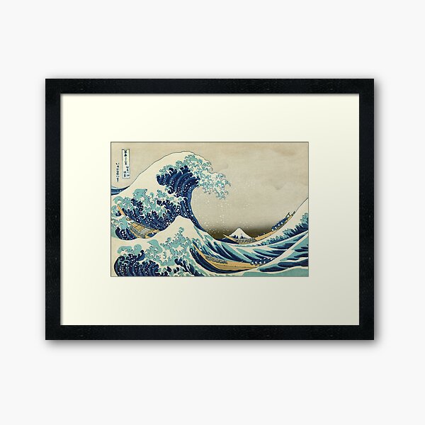 The Great Wave off Kanagawa - Hokusai 1829–1833 Framed Art Print