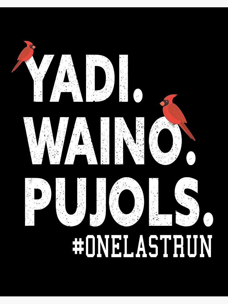 Yadi Waino Pujols #Onelastrun Baseball Softball Kids Sweatshirt