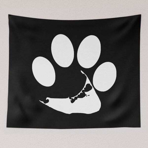 Item preview, Nantucket Paw Print - White designed and sold by frankyou.