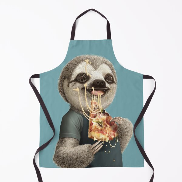 Item preview, SLOTH EATING PIZZA designed and sold by Jumali Katani.