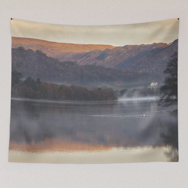 Item preview, Grasmere Lake Autumnal Morning designed and sold by heidipics.