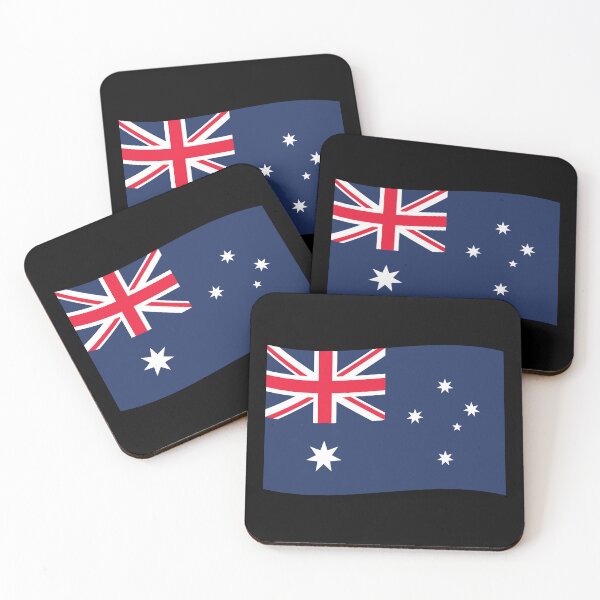 Item preview, Australia Wave Flag (On Black) designed and sold by STUDIO-72.