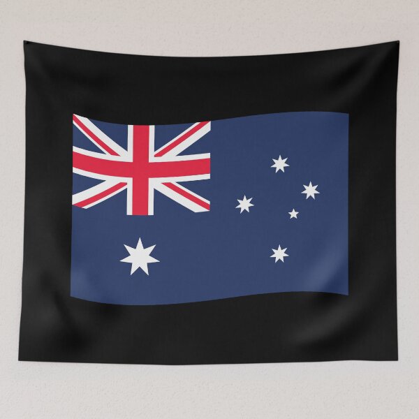 Item preview, Australia Wave Flag (On Black) designed and sold by STUDIO-72.