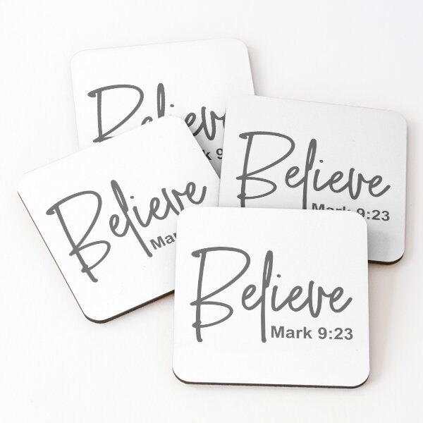 Item preview, Christian Design - Believe - Mark 9 verse 23 designed and sold by simplydesignart.