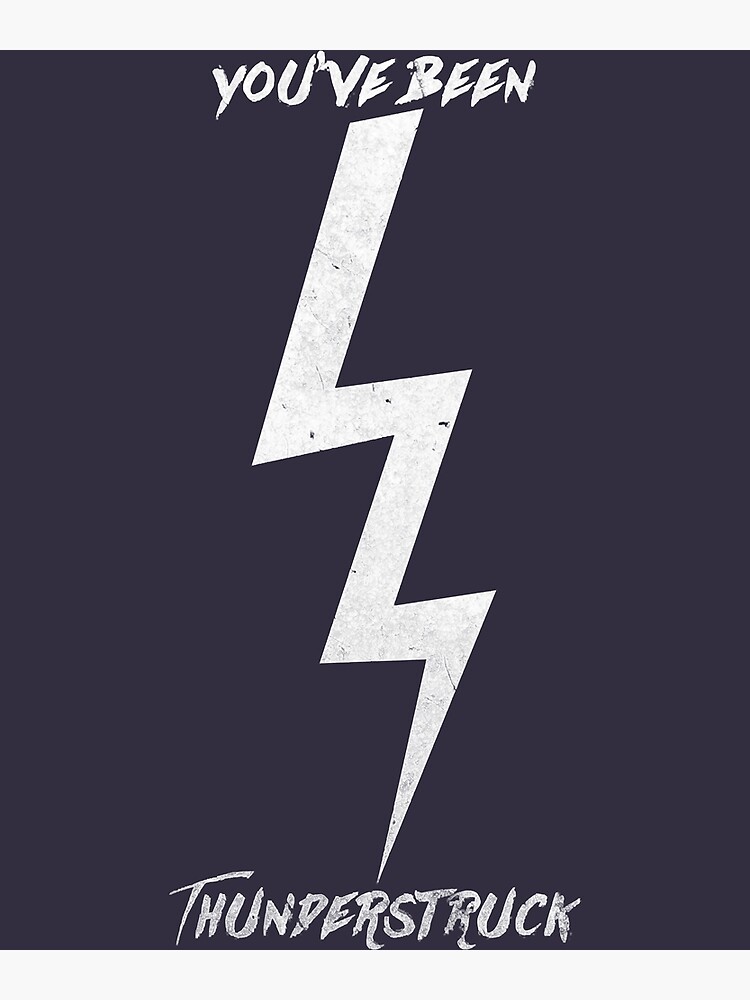 "Celebrating The Moment Of Fame Thunderstruck Gift Movie Fans" Poster