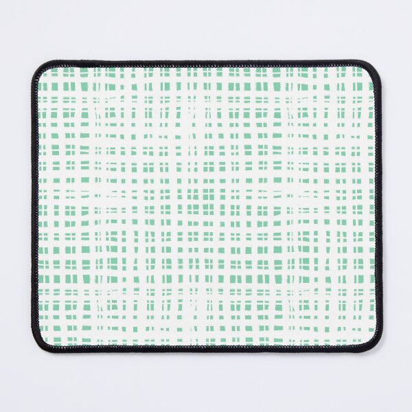 Item preview, Uneven Aqua Check on White Background designed and sold by Ilana Ewing Designs.