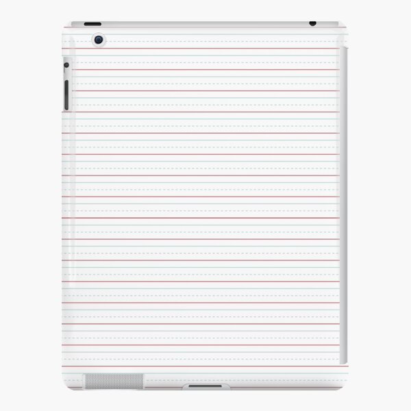 Handwriting Paper - A4 sheet, Blank horizontal lines with diagonal guide  lines, cursive practice paper for elementary school vector template Stock  Vector