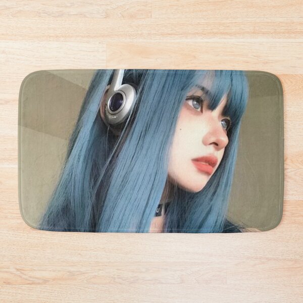 Item preview, Auriculares y mundo azul designed and sold by emoartwork.