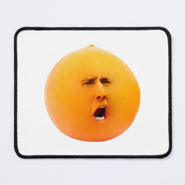 Item preview, Funny upset Nicolas Cage screaming orange designed and sold by Cool Stuff Galore.