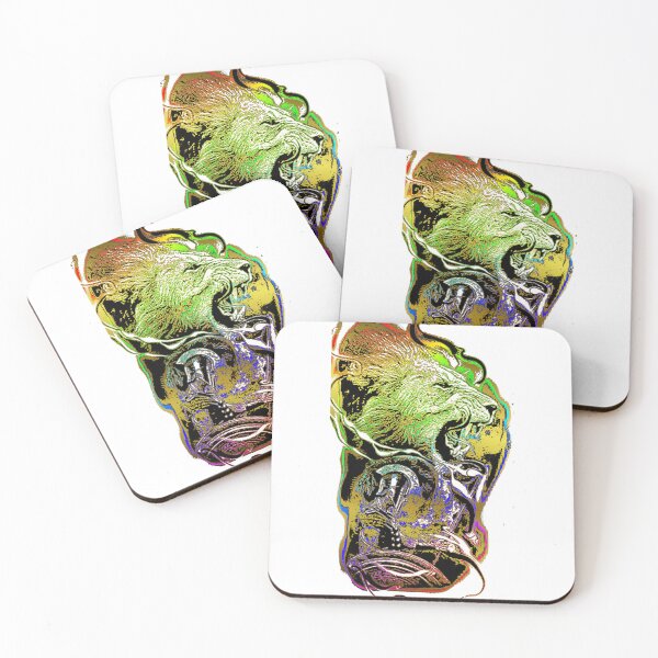 Item preview, cabeza de leon multicolor designed and sold by kaliguli.