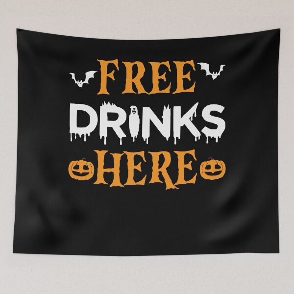 Item preview, Free Drinks Here designed and sold by gsnepu.