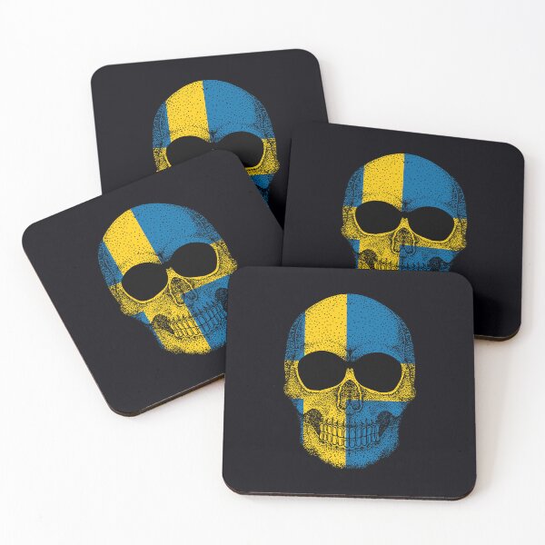 Item preview, Skull Sweden flag designed and sold by pretty4u.
