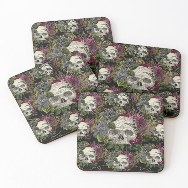 Item preview, Skulls for Halloween in Black designed and sold by KVDcreations.