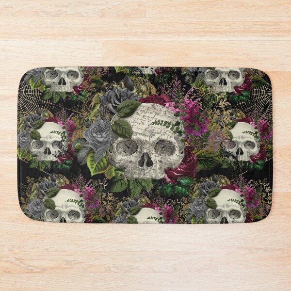 Item preview, Skulls for Halloween in Black designed and sold by KVDcreations.