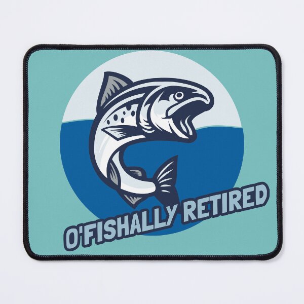 Item preview, Officially Retired Funny Fishing  designed and sold by ArtMeetsPizza.