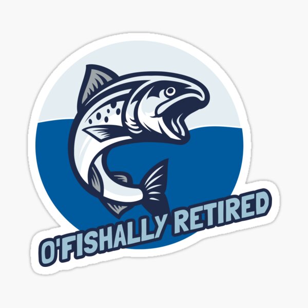 Item preview, Officially Retired Funny Fishing  designed and sold by ArtMeetsPizza.