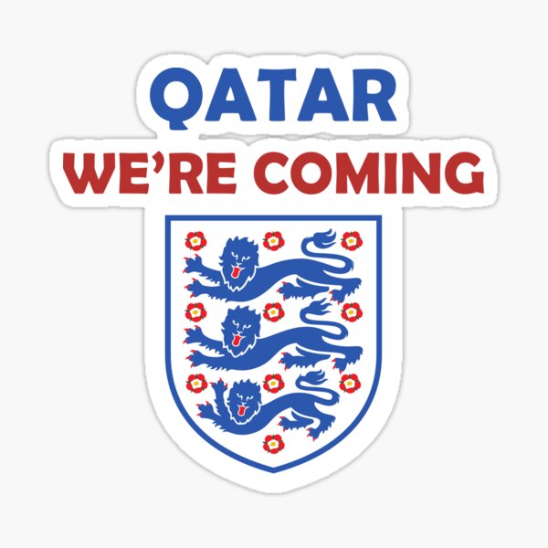 l'équipe nationale d'angleterre va au qatar Sticker
