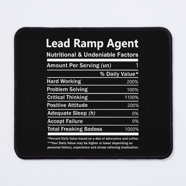 Item preview, Lead Ramp Agent T Shirt - Nutritional And Undeniable Factors Gift Item Tee designed and sold by watkinsmat.