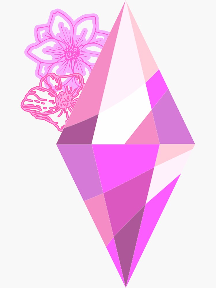 The Sims 4 Pink Plumbob Sticker For Sale By Cvtrvs Redbubble