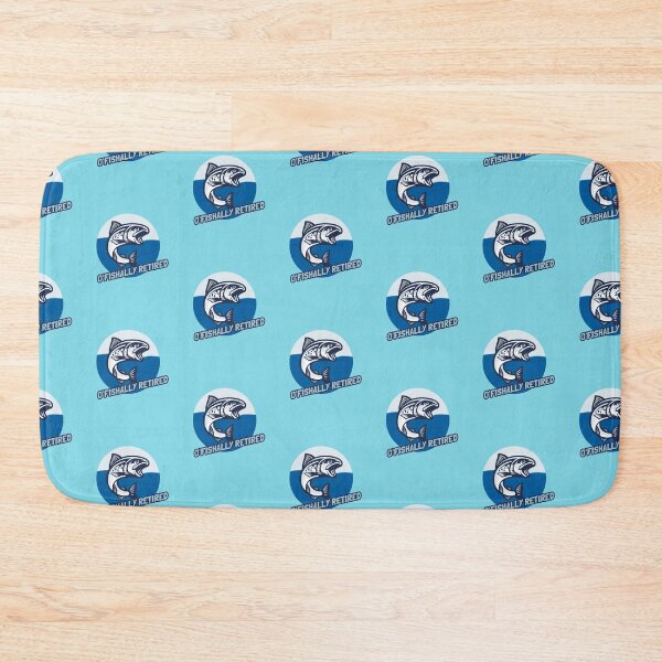 Item preview, Officially Retired Funny Fishing Blue designed and sold by ArtMeetsPizza.