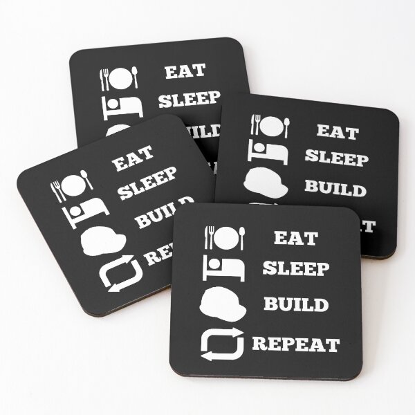 Item preview, Eat Sleep Build Repeat designed and sold by Creatoe.