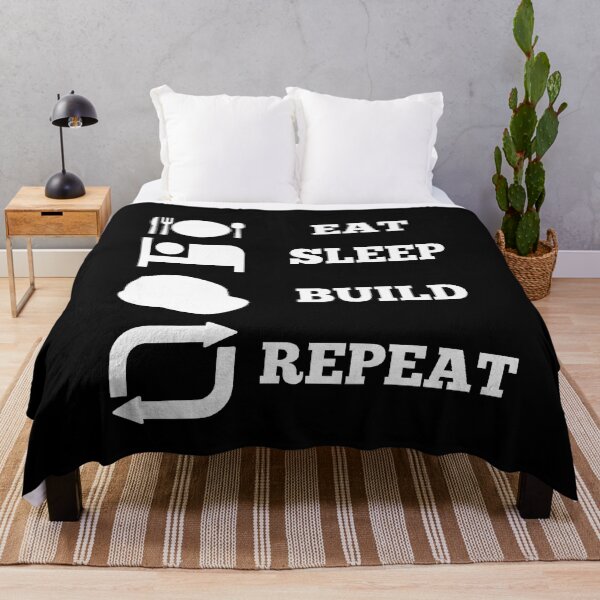 Item preview, Eat Sleep Build Repeat designed and sold by Creatoe.