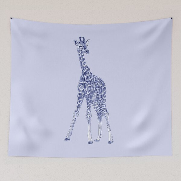 Item preview, Giraffe - blue version designed and sold by SylvieG18.