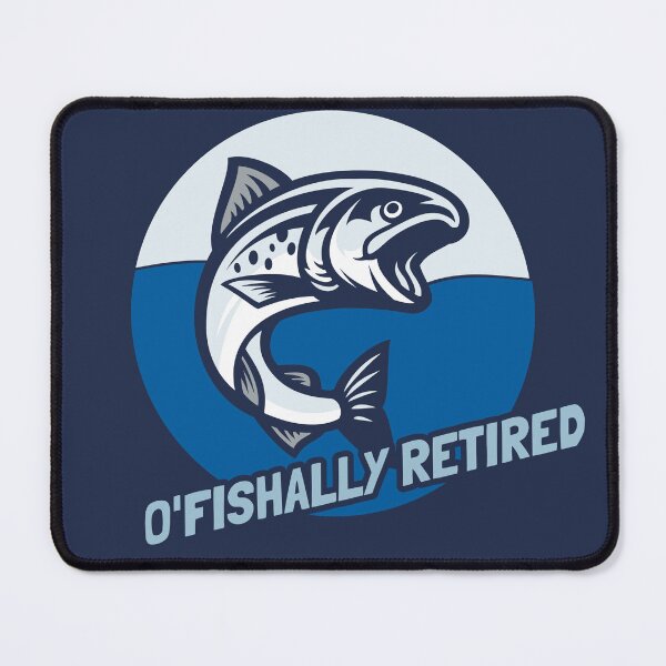 Item preview, Officially Retired Funny Fishing Black designed and sold by ArtMeetsPizza.