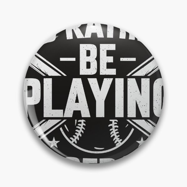 Item preview, I'D Rather Be Playing Baseball designed and sold by RED FIR.