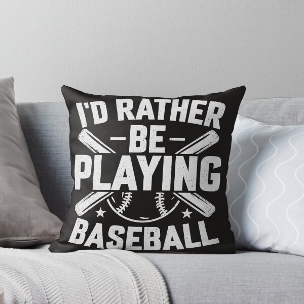 Item preview, I'D Rather Be Playing Baseball designed and sold by RED FIR.