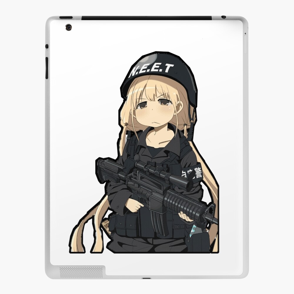 neet sweet anime girl gun police