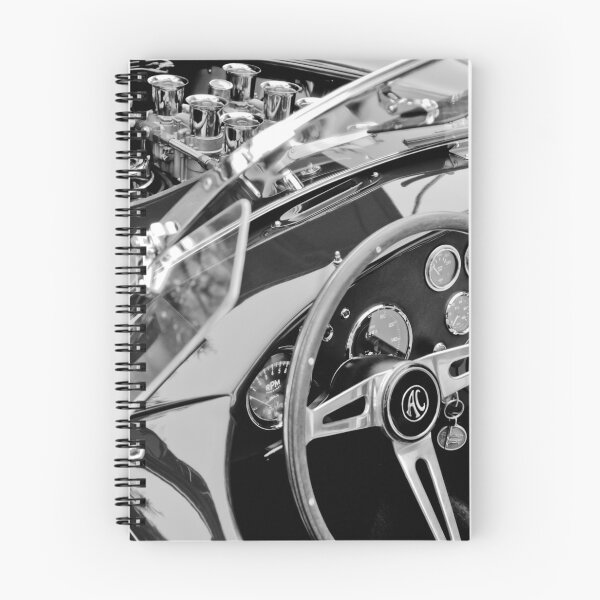 Item preview, AC Shelby Cobra Engine - Steering Wheel -0232bw designed and sold by Jill Reger.