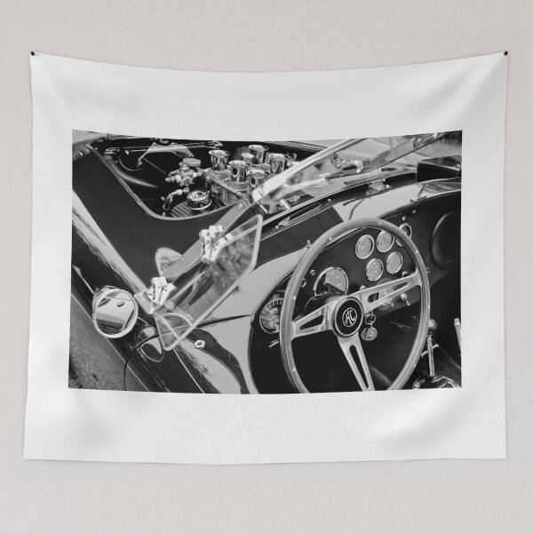 Item preview, AC Shelby Cobra Engine - Steering Wheel -0232bw designed and sold by Jill Reger.