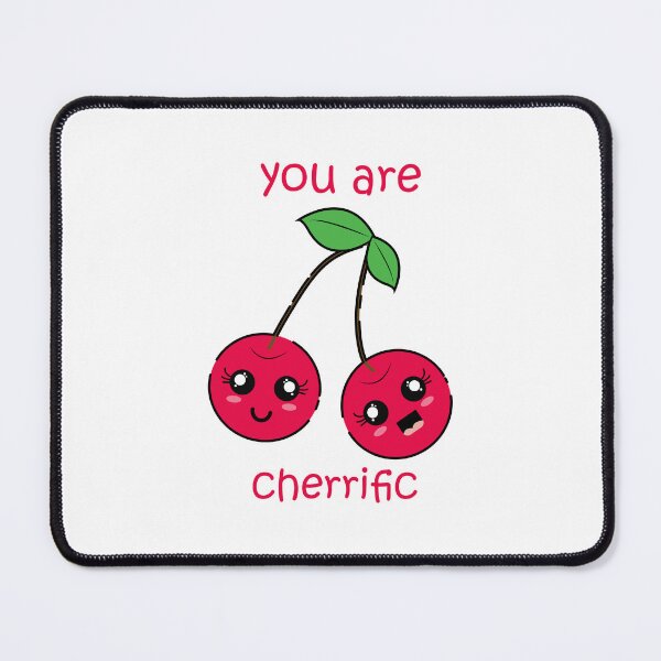 Item preview, you are cherrific, funny kawaii cherry fruit design idea vegan gift for women, girls designed and sold by NiceSpot.