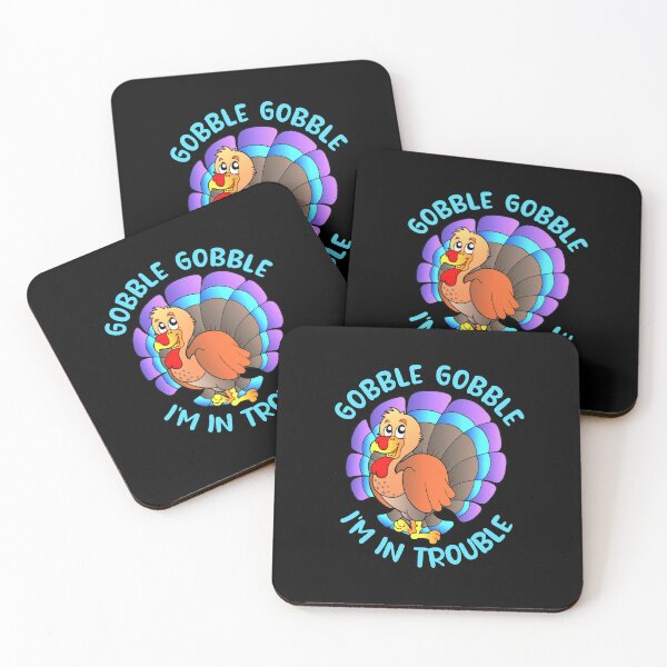 Item preview, Gobble Gobble I'm In Trouble | Thanksgiving Turkey designed and sold by FunnyFactDesign.