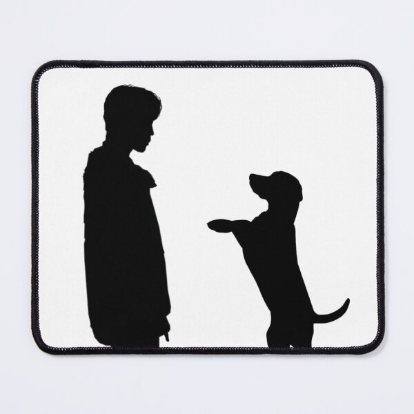 Item preview, Cool dark drawing for a man and his dog designed and sold by YOSPACE.