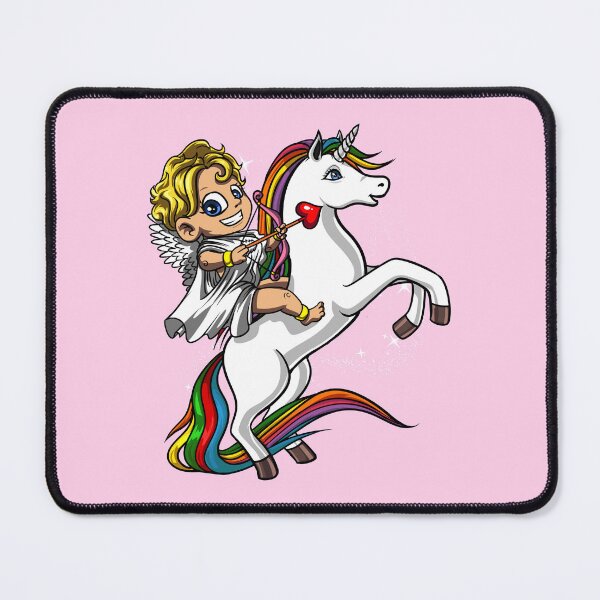 Item preview, Cupid Riding Unicorn Valentines designed and sold by underheaven.