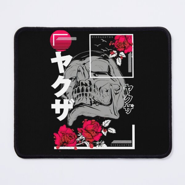 Item preview, Japanese Art Skeleton and Flowers Otaku Japan Style Oni angel of death Dark Theme designed and sold by Reign Of Darkness.