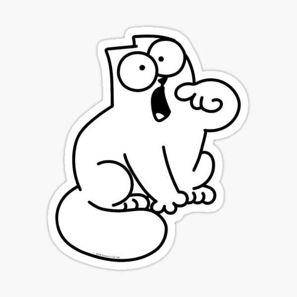 simon's cat Sticker