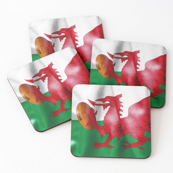Item preview, Welsh Dragon Rugby Ball Flag designed and sold by MarkUK97.