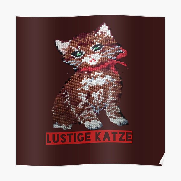 A3 Poster KATZEN - Katzenbaby Kätzchen Tier Plakat Weihnachten 42 x 28 cm 